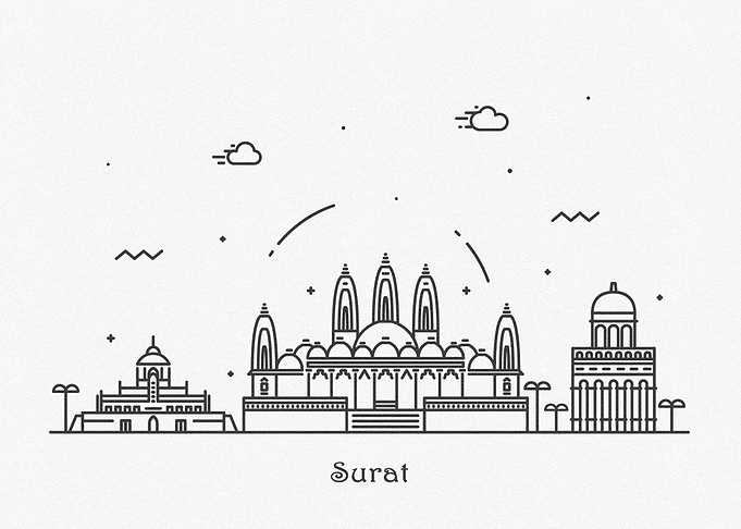 Surat City Skyline