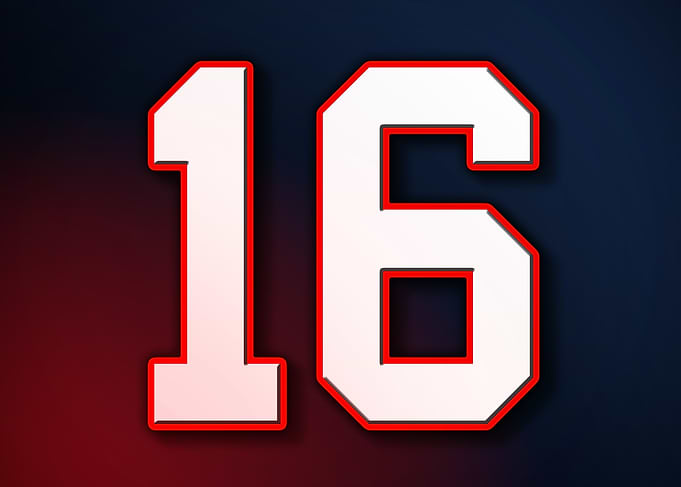 16 Jersey Patriot Patriots