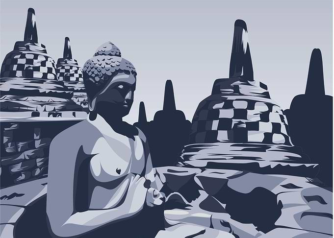 indonesian Borobudur templ