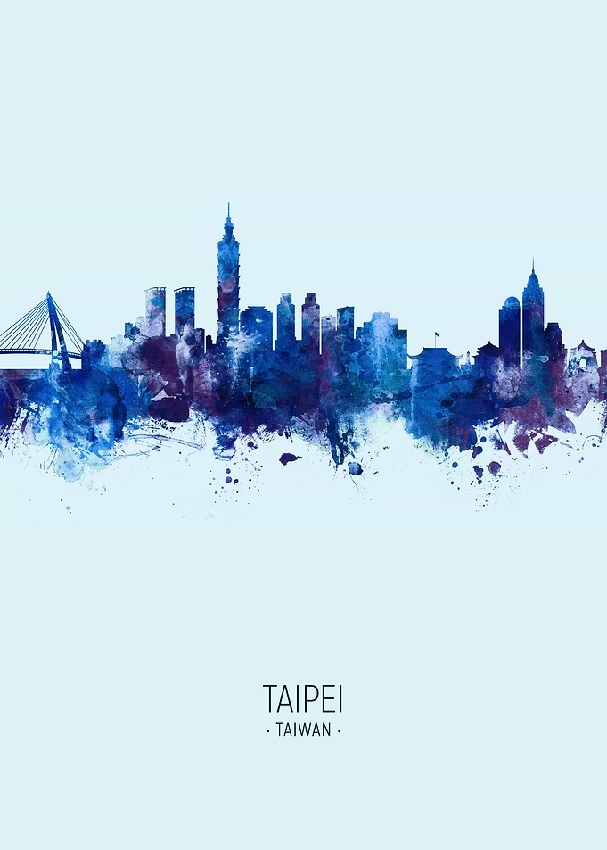 Taipei Taiwan Skyline