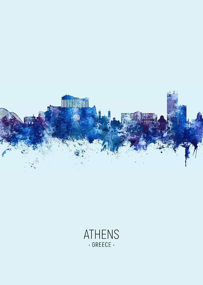 Athens Greece Skyline