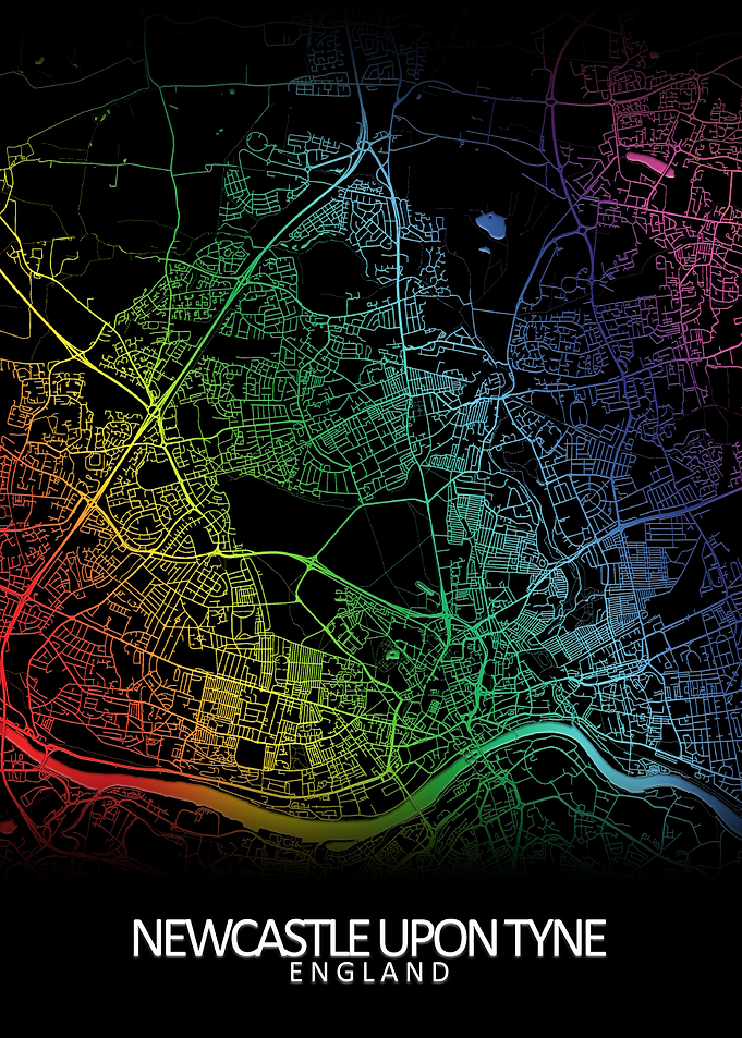 Newcastle Rainbow City Map