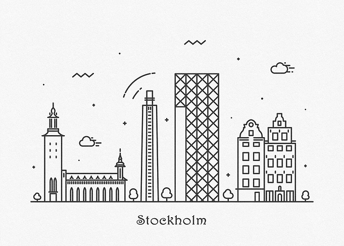 Stockholm City Skyline