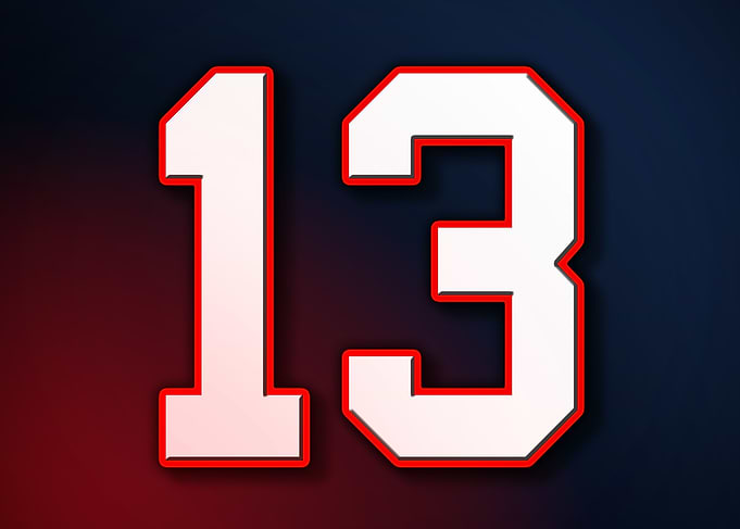 13 Jersey Patriot Patriots
