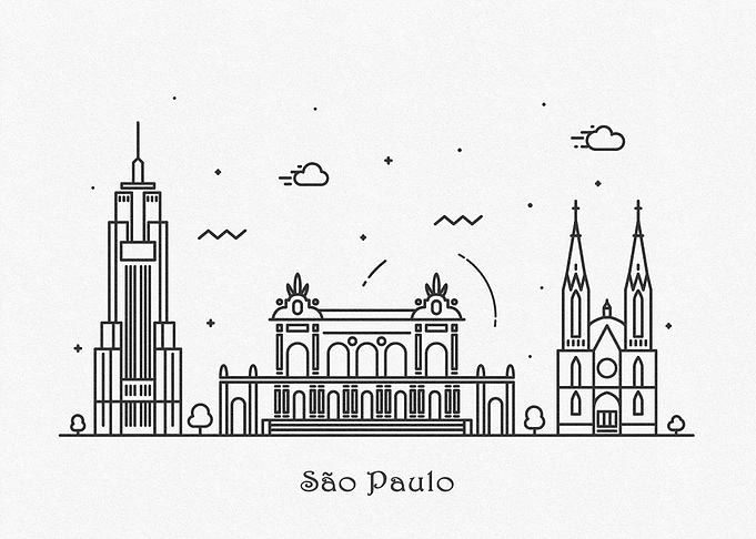 Sao Paulo City Skyline