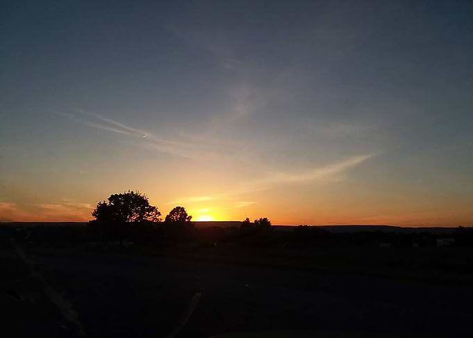 Silhouetted by the Sunset