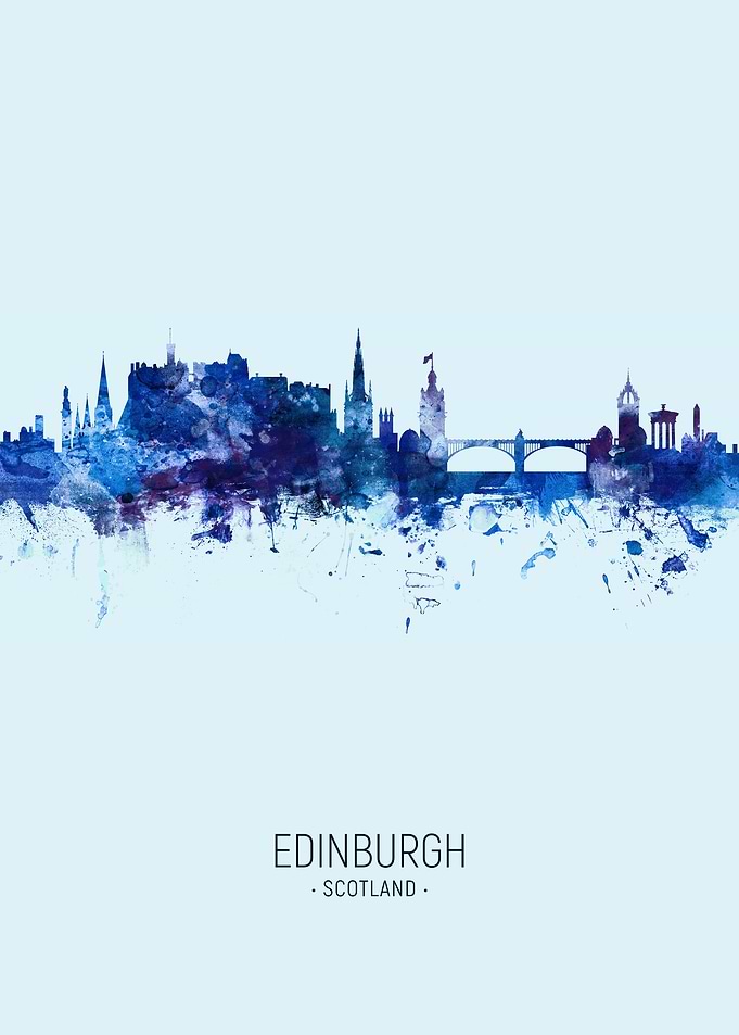 Edinburgh Scotland Skyline
