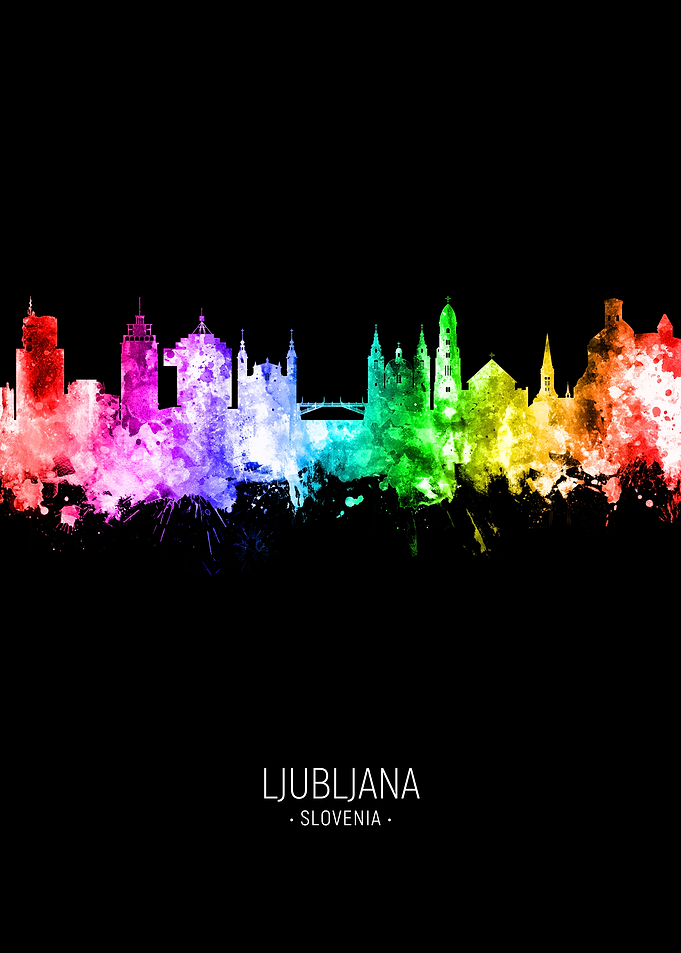 Ljubljana Slovenia Skyline