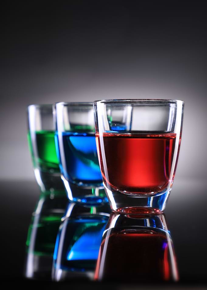 Three Shot Glasses