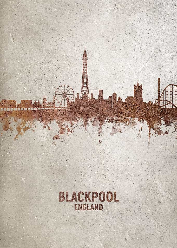 Blackpool England Skyline