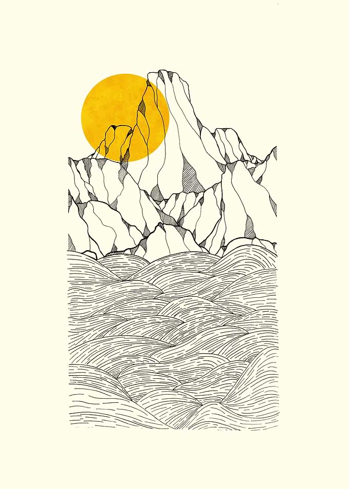 Sun and sea cliffs
