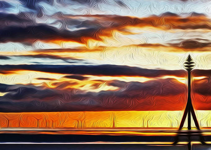 Sun going down