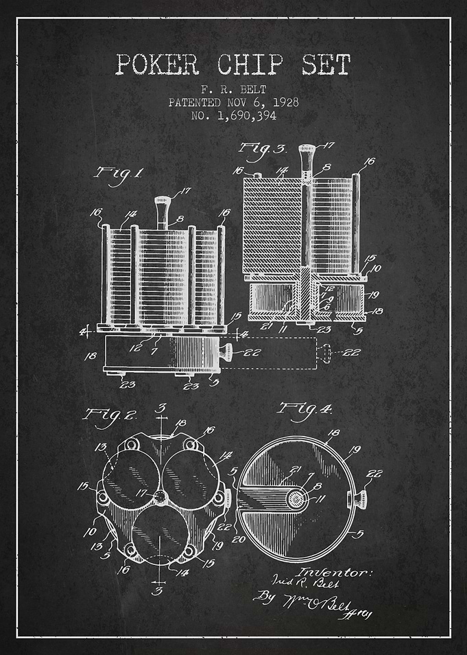 Poker Chip Set Patent
