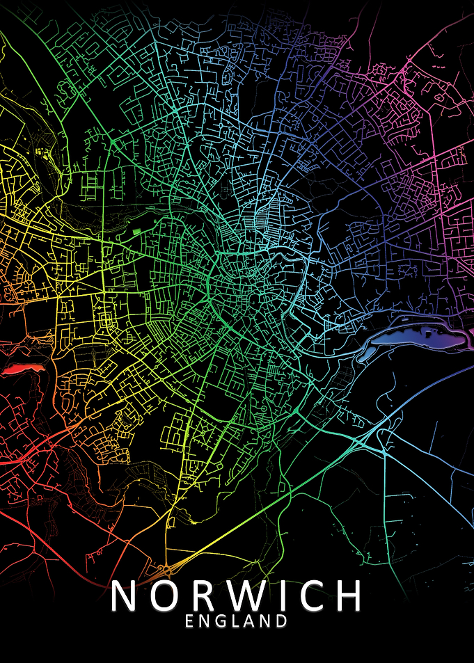 Norwich Rainbow City Map