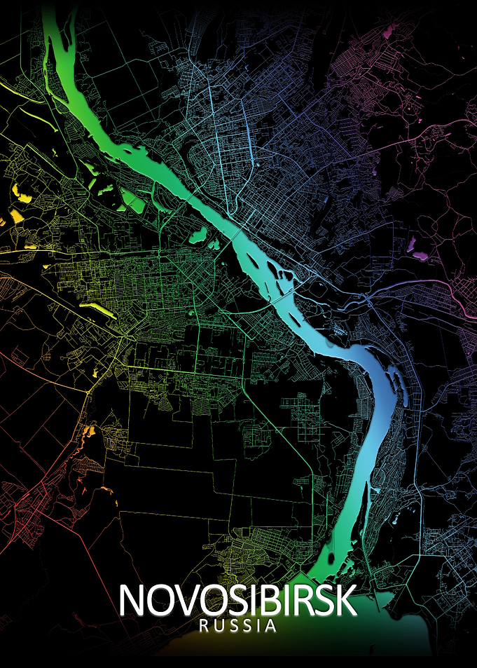 Novosibirsk Rainbow Map