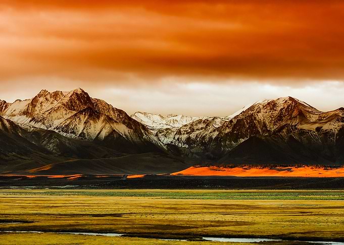 Amazing Mountain Sunset