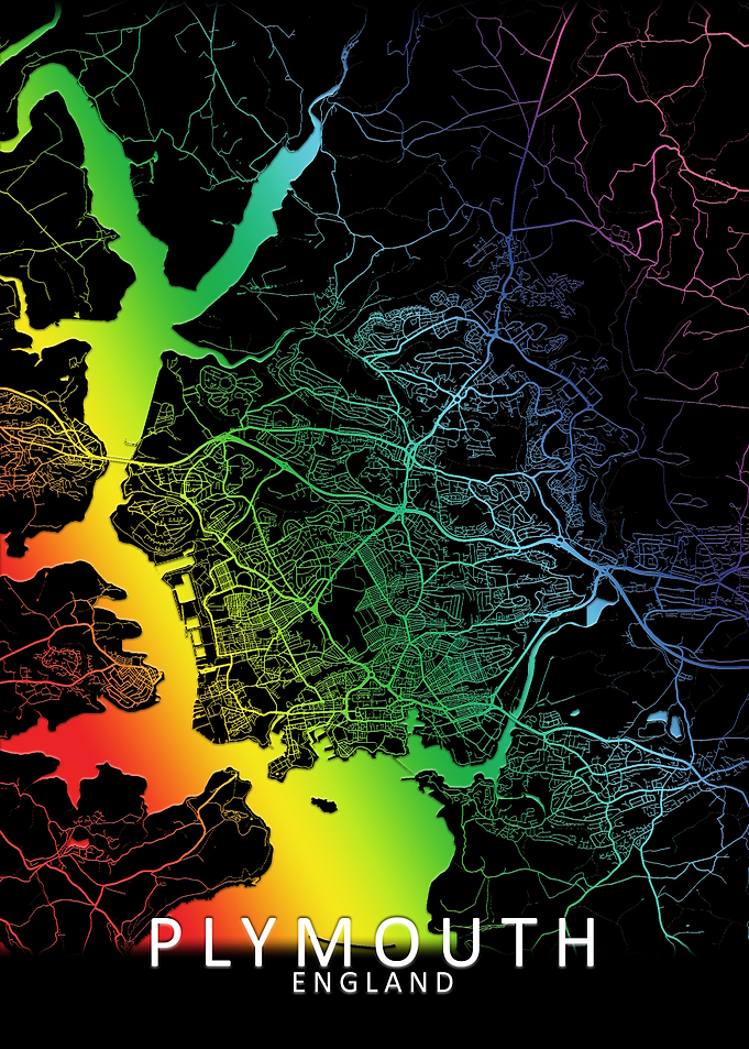 Plymouth Rainbow City Map