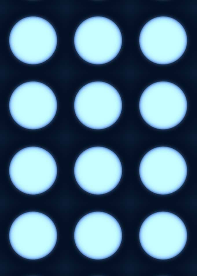 Blue neon dots