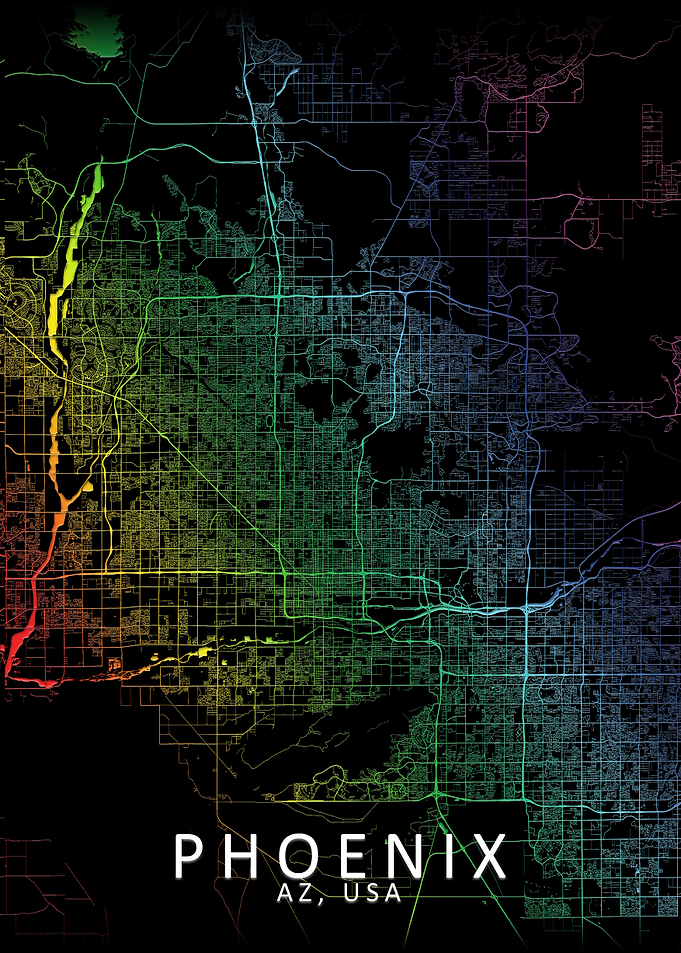 Phoenix Rainbow City Map