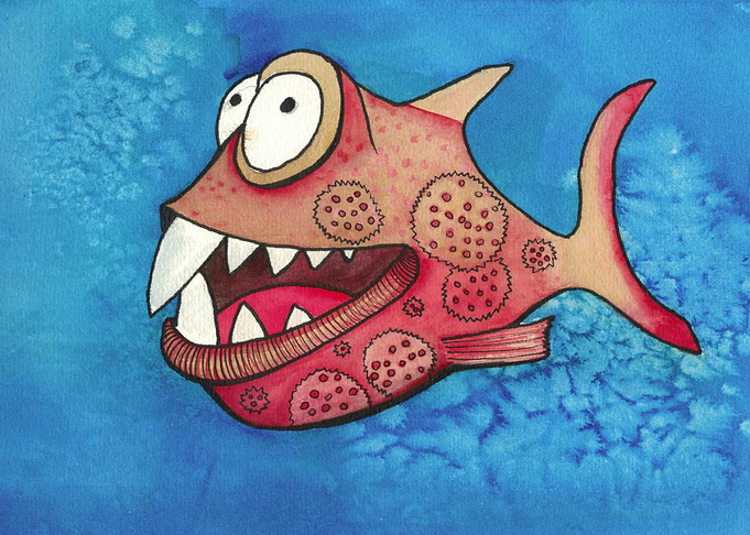 crazy wild fish