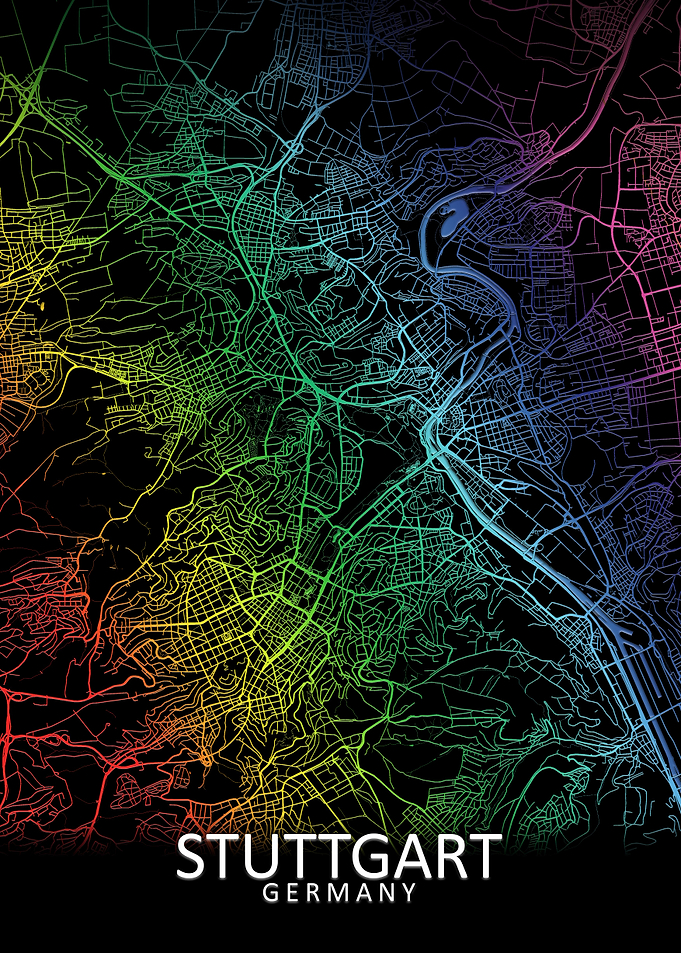 Stuttgart Rainbow City Map