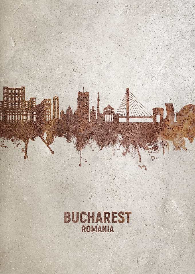 Bucharest Romania Skyline