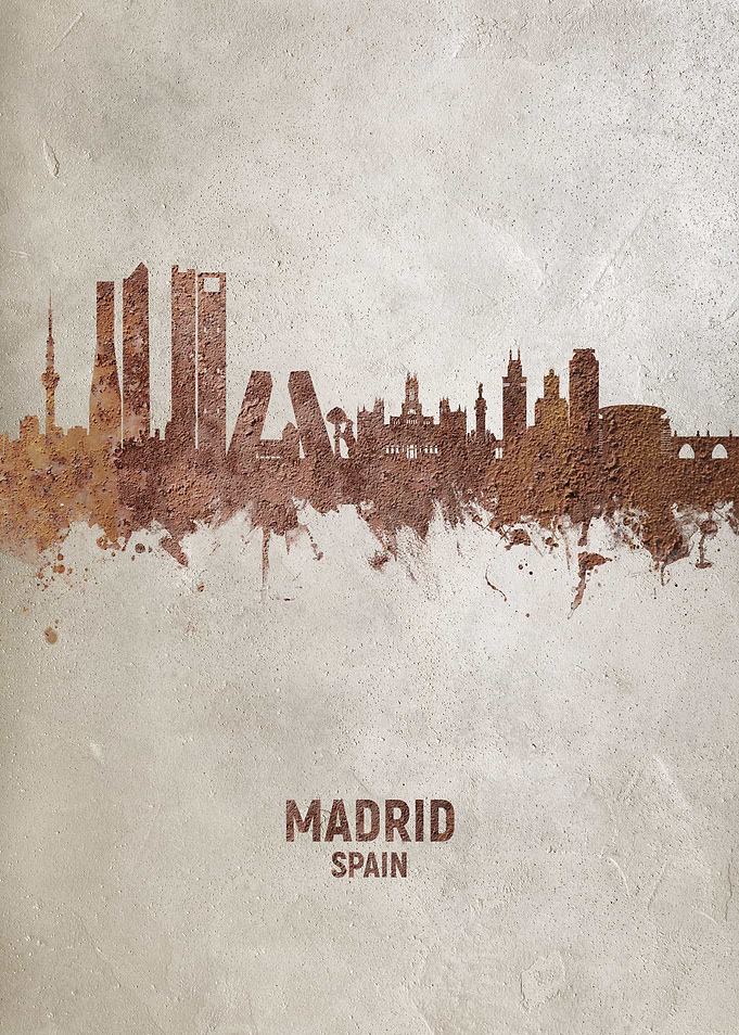 Madrid Spain Skyline