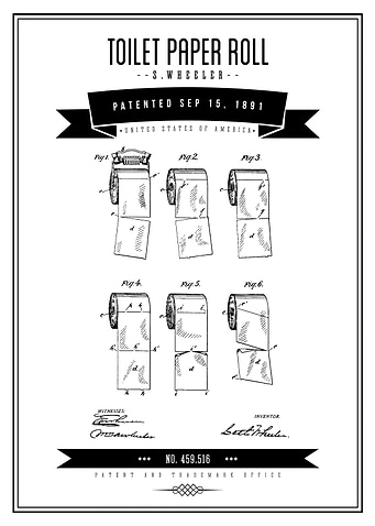 1891 Toilet Paper Rolls