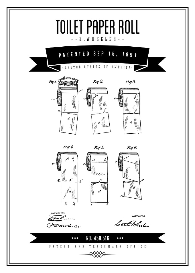 1891 Toilet Paper Rolls