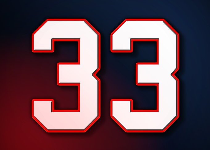 33 Jersey Patriot Patriots