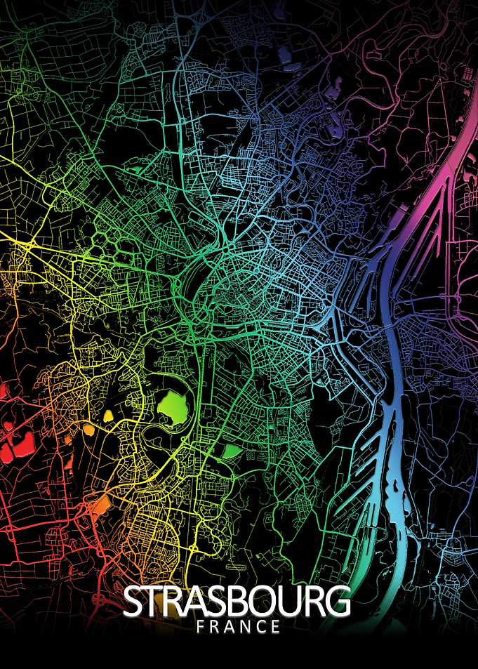 Strasbourg Rainbow CityMap