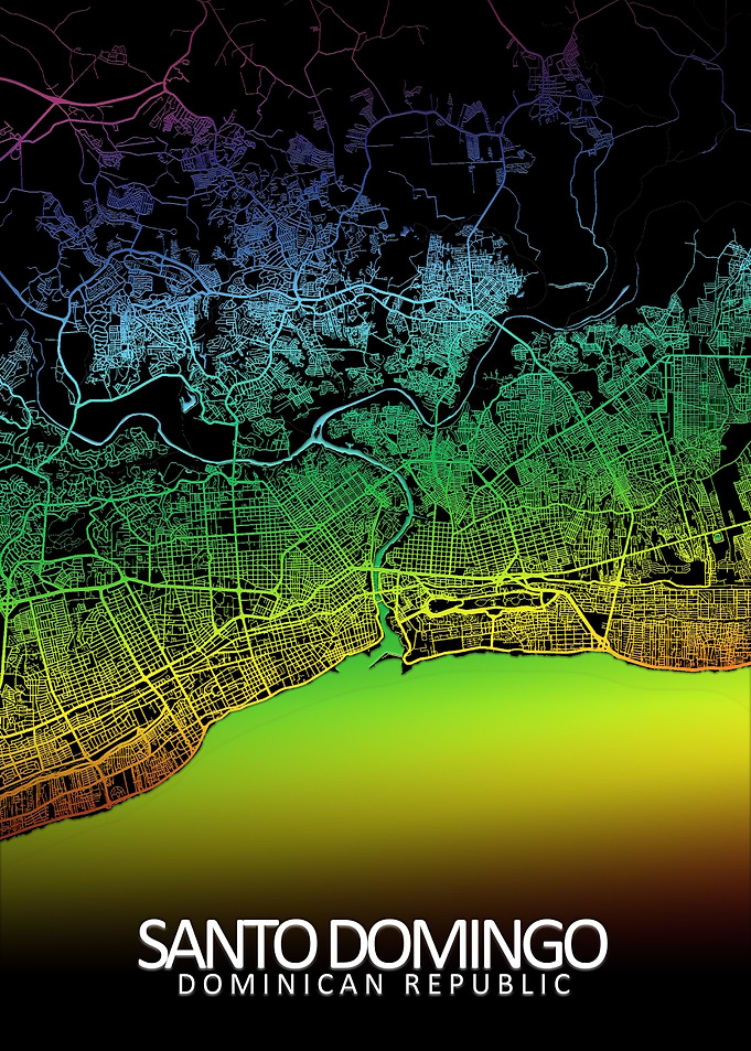 Santo Domingo Rainbow Map