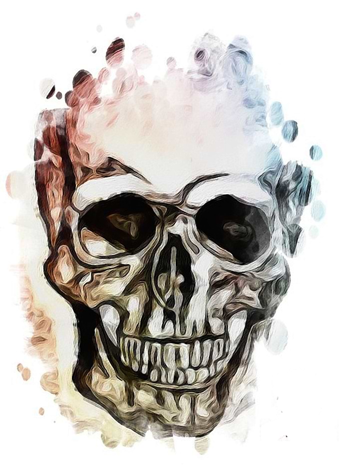 Skull painting