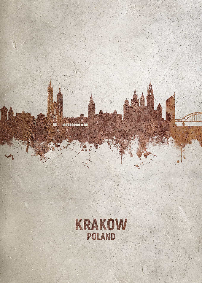 Krakow Poland Skyline