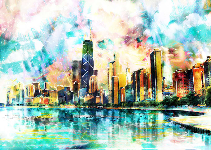 Chicago Skyline Art