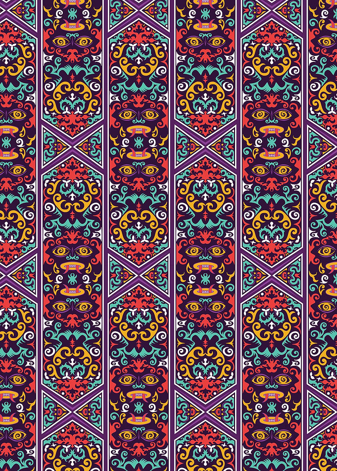 dayak borneo pattern