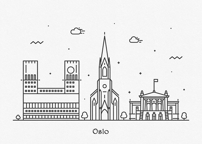 Oslo City Skyline