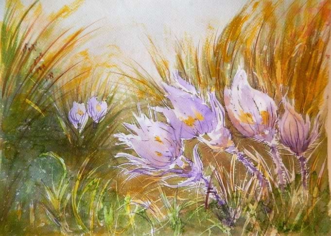 FLOWERS IN WATERCOLOR