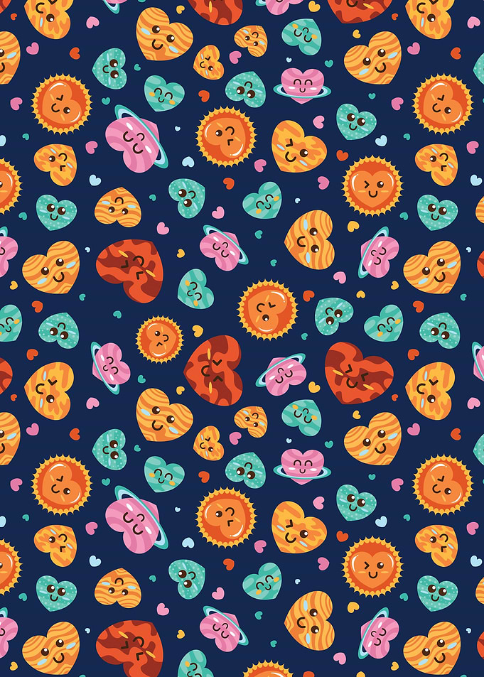 kawaii colorful love