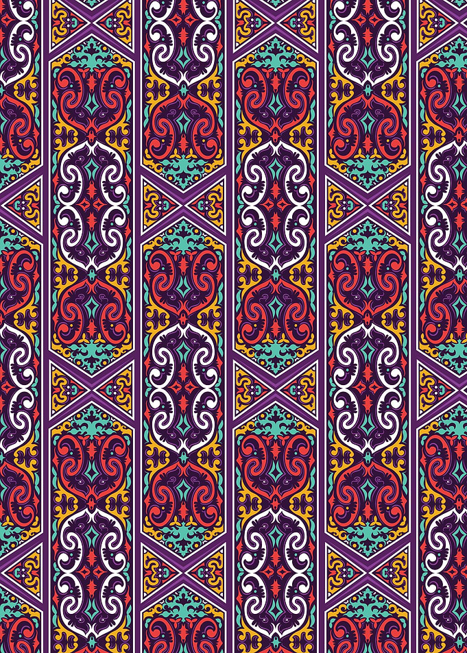 borneo colorful pattern