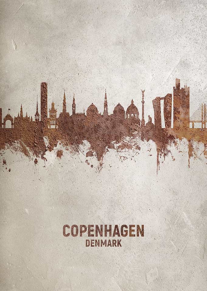 Copenhagen Denmark Skyline