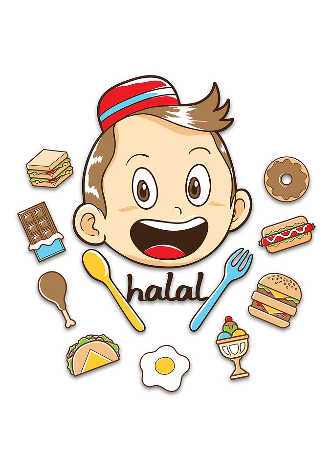 boy with halal foods