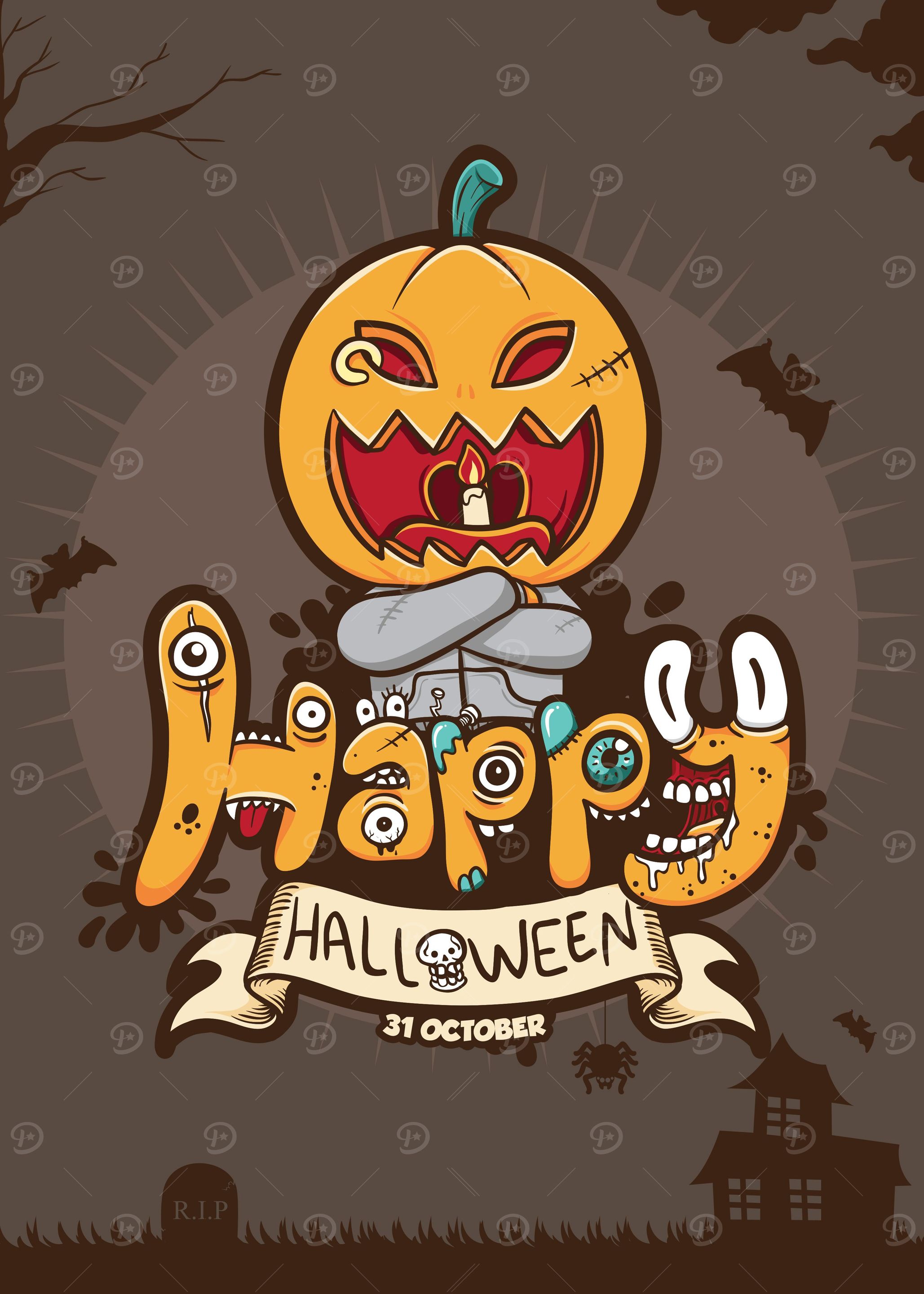 happy halloween greeting