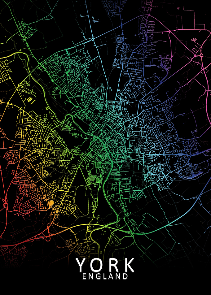 York Rainbow City Map