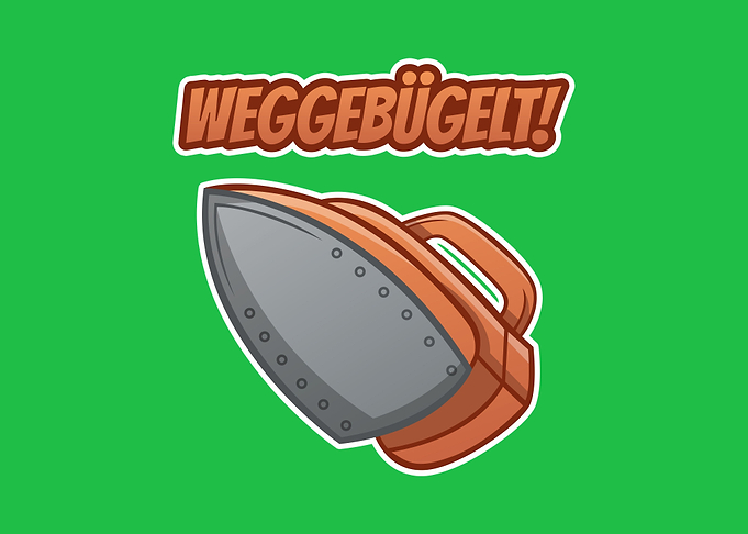 Weggebuegelt