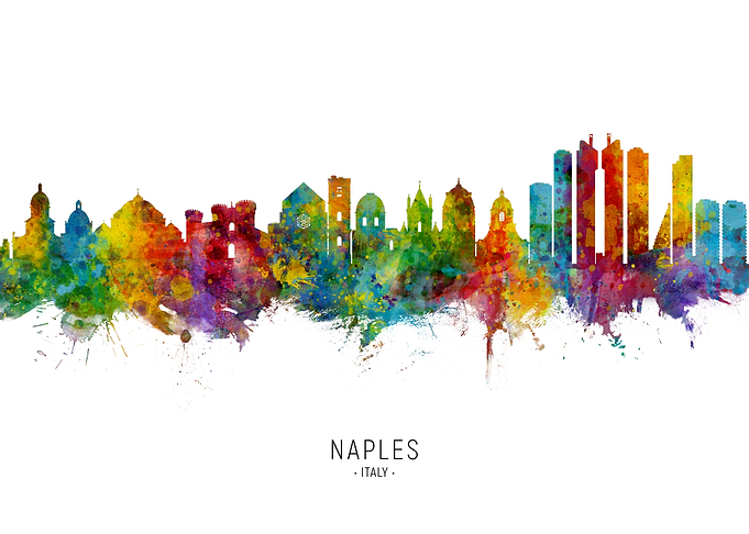 Naples Italy Skyline