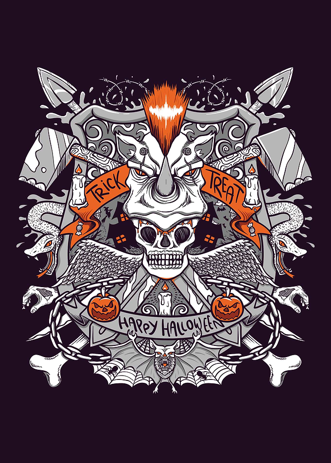 happy halloween badge