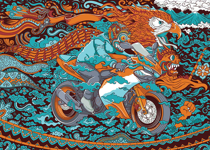 racing motor cycle