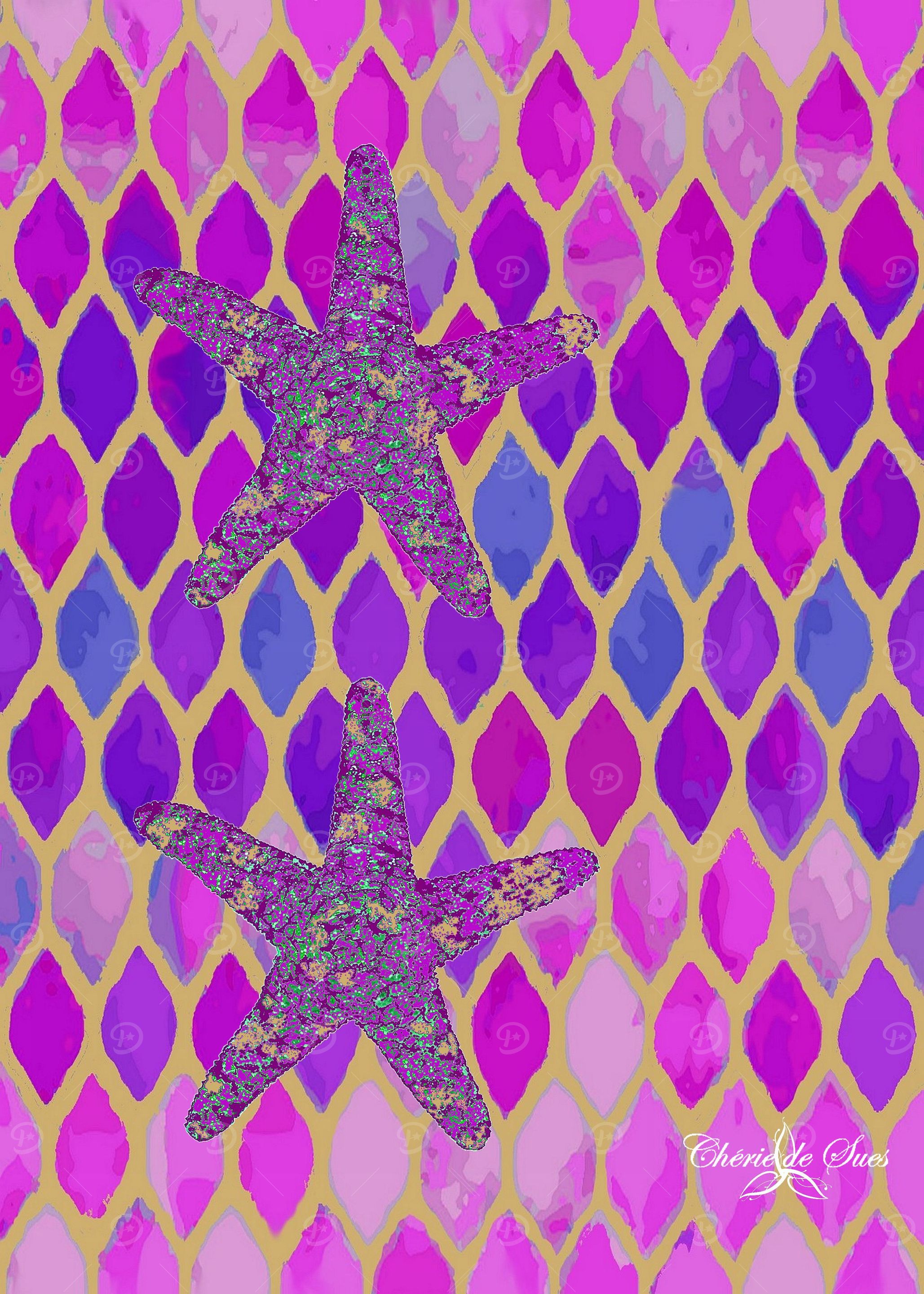 Purple Moroccan Starfish