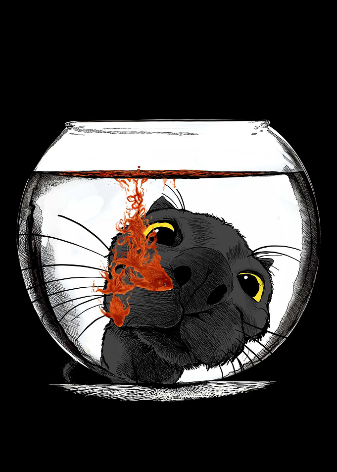 Color Drop Cat